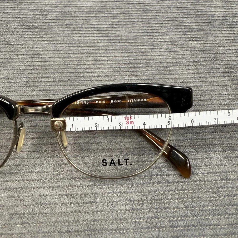 SALT Kris BKOK Titanium Cat Eye Y2k Eyeglasses Frame Handcrafted Japan 50-18-145
